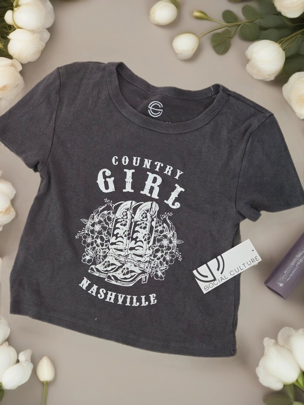 New Country Girl Nashville T-Shirt Women Juniors M